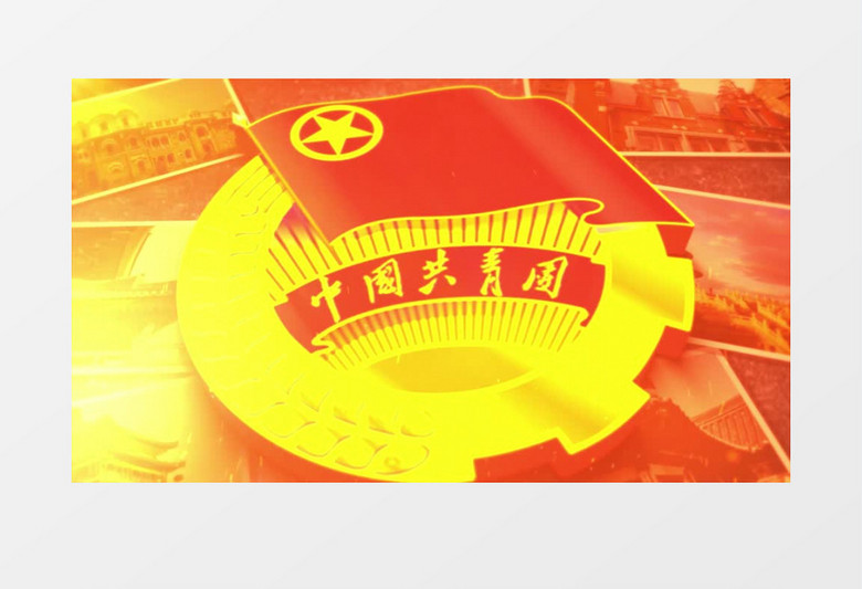 大气复古历史怀旧风风建团100周年背景视频