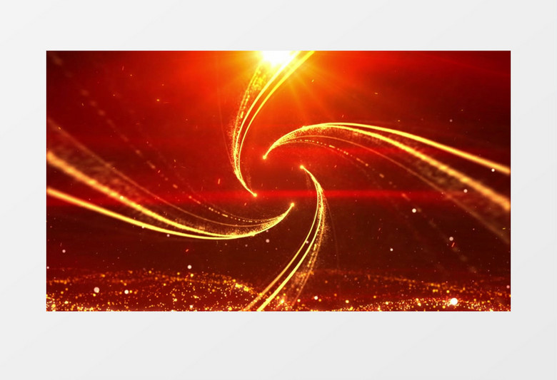 大气震撼红色党政金色粒子穿梭背景视频