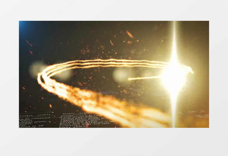 大气震撼火花粒子爆炸特效背景视频