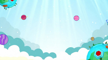 欢快卡通六一儿童节背景视频