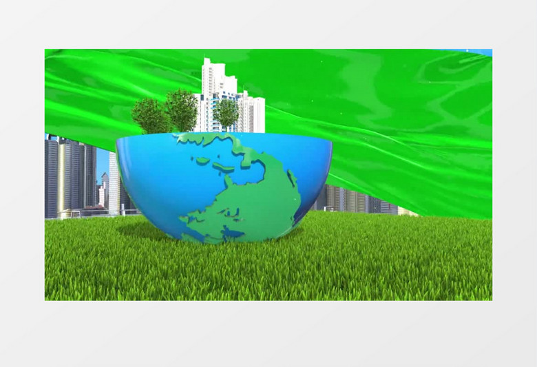 企业绿色环保宣传背景视频