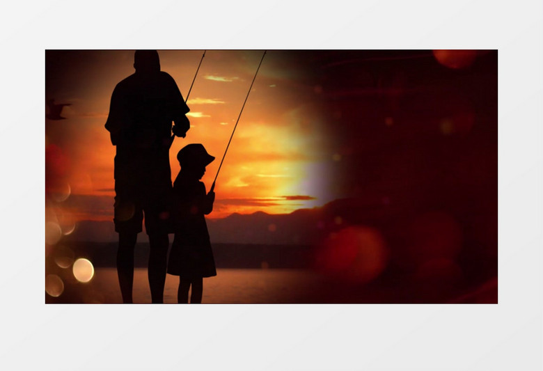 大气父亲节图文宣传背景视频