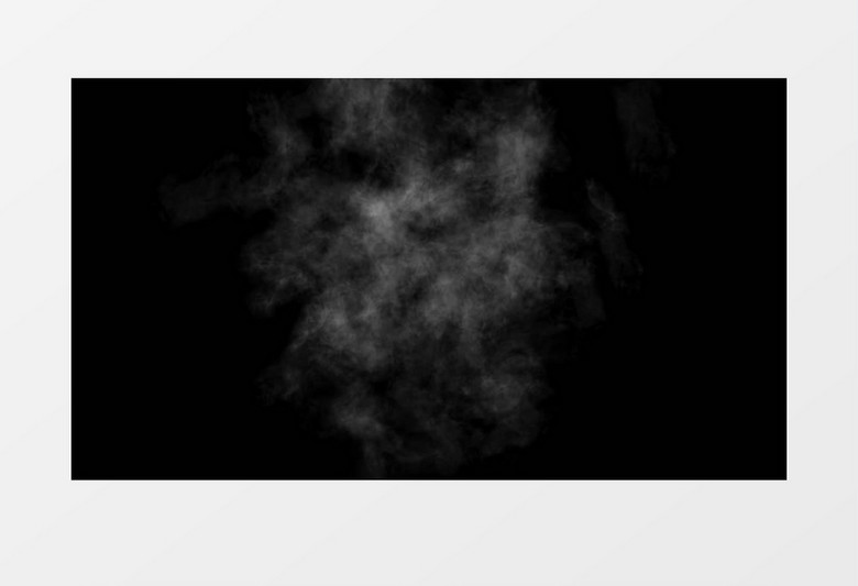 缓慢上升扩散的烟雾后期素材