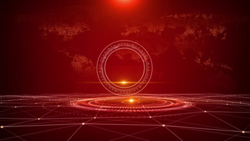 红色党政科技宣传视频背景