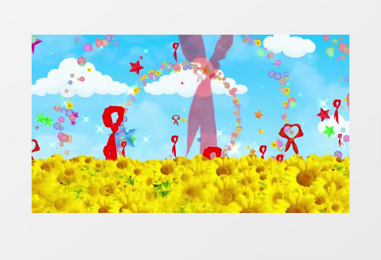 儿歌红领巾飘起来节目背景视频
