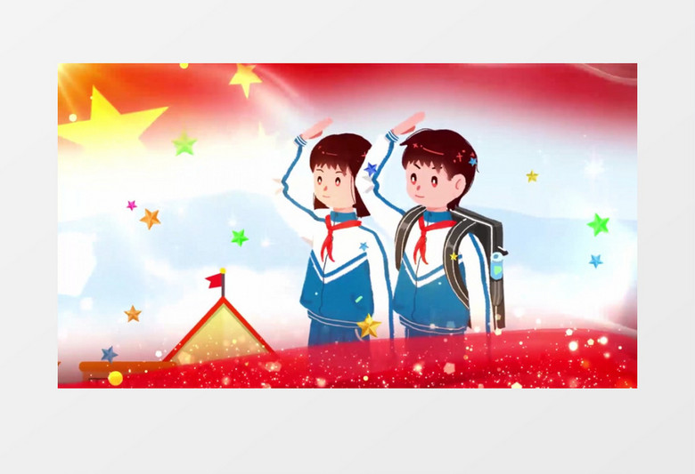 红领巾相约中国梦儿歌舞台背景