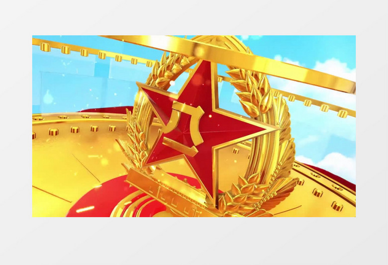 八一建军节片头片尾会声会影模板