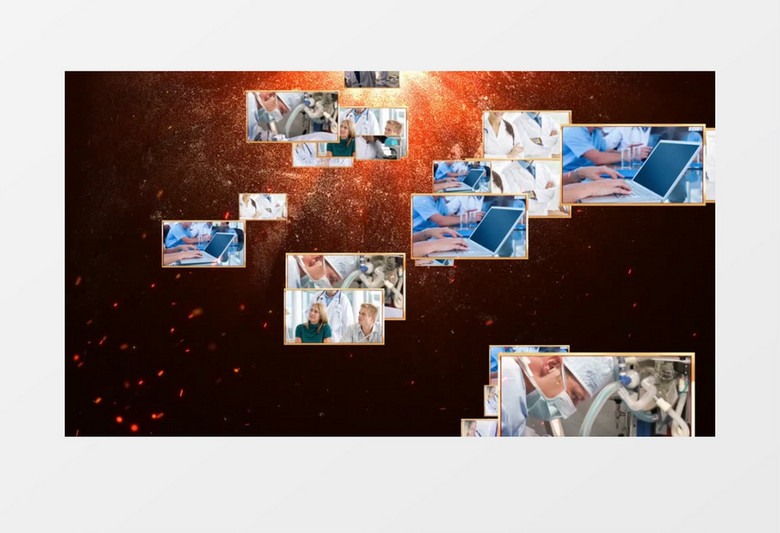 图片汇聚医师节片头AE模板