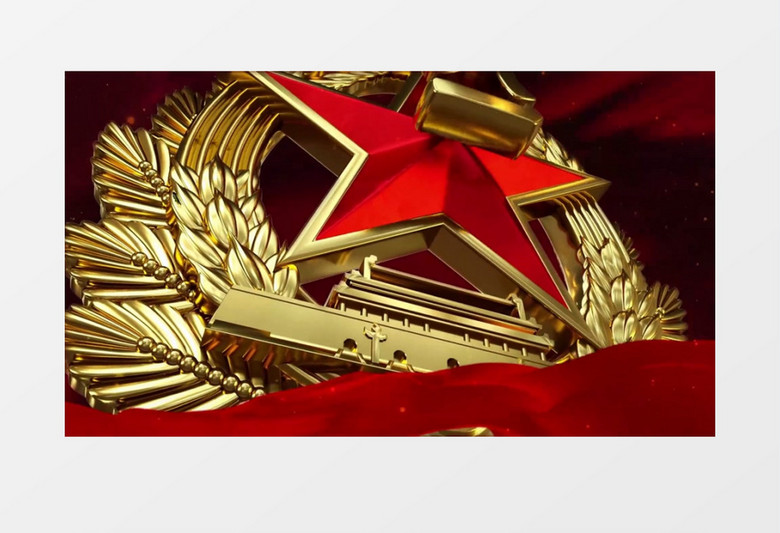 e3d八一建军节片头会声会影模板