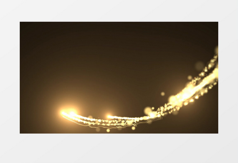 金色粒子光束扫光后期素材