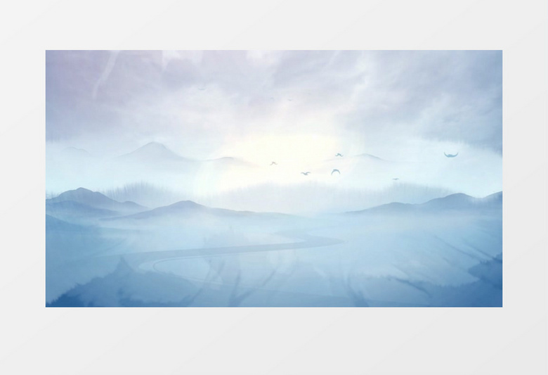 传统中国风水墨背景视频