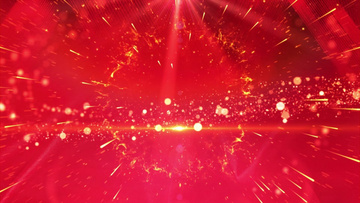 红色党政金色粒子扫光背景视频