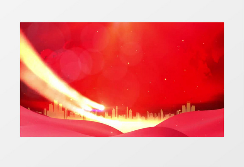 简约红色党政风宣传背景视频