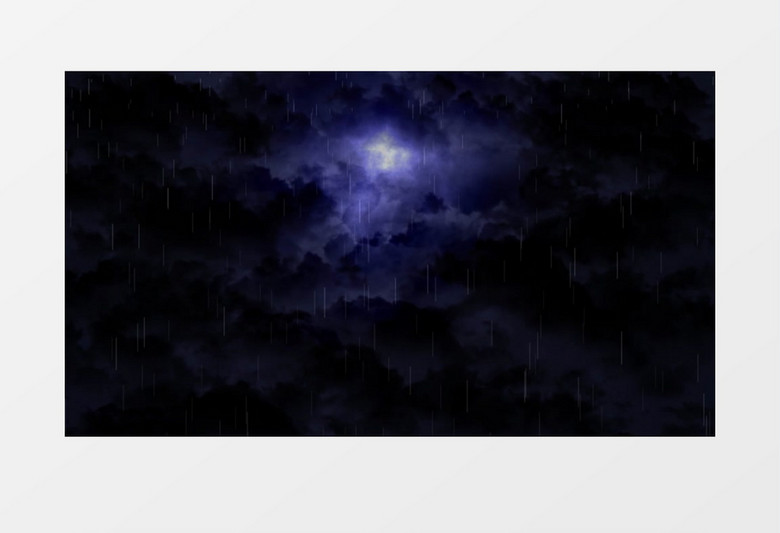 原创自产闪电雷电下雨视频素材