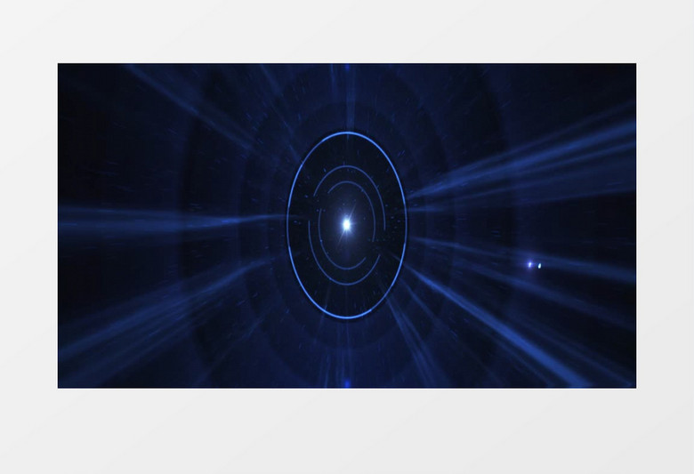 蓝色粒子光线空间穿梭爆炸后期素材