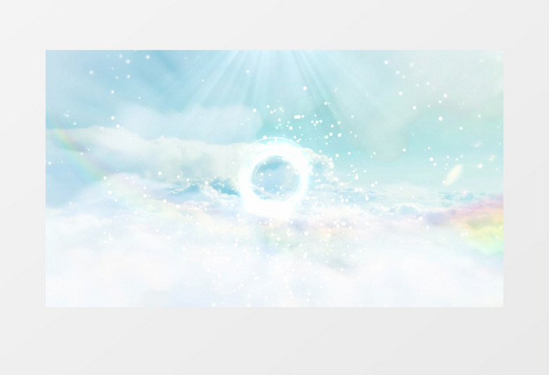 云层穿梭开学典礼背景视频