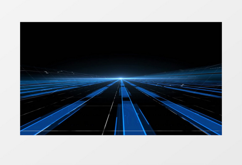 蓝色科技三维感背景视频