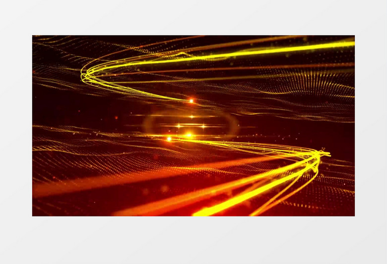 大气金色粒子年会开场背景视频