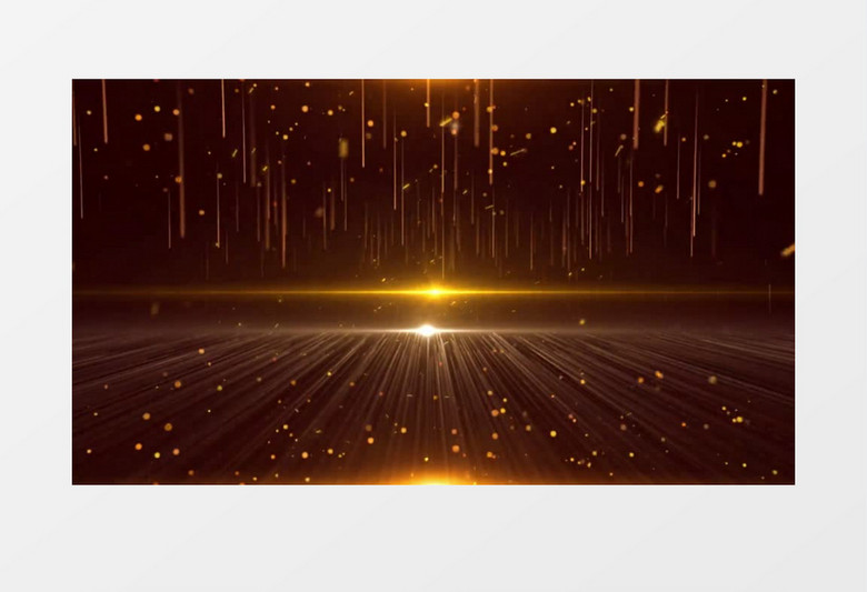 震撼金色粒子线条年会背景视频