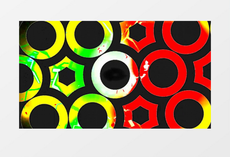 抽象五彩灯循环后期素材