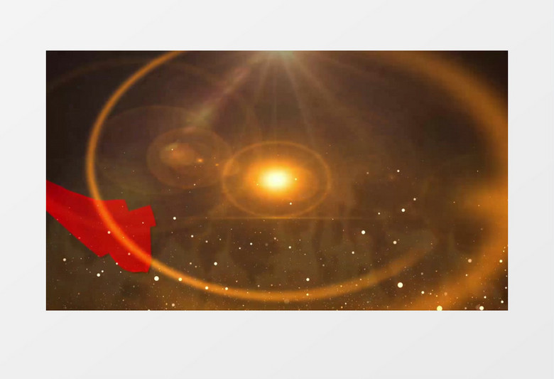 金色粒子光效背景视频