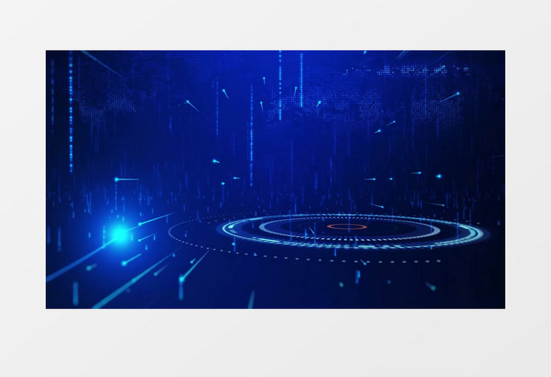 大气蓝色科技线条企业宣传背景视频