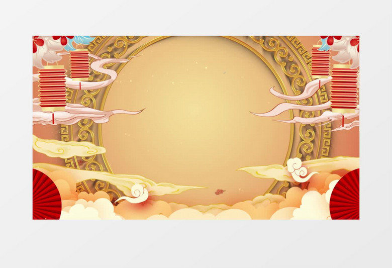 中国国潮新年背景视频