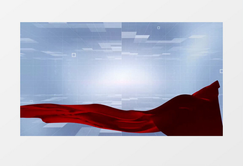 红绸科技背景视频