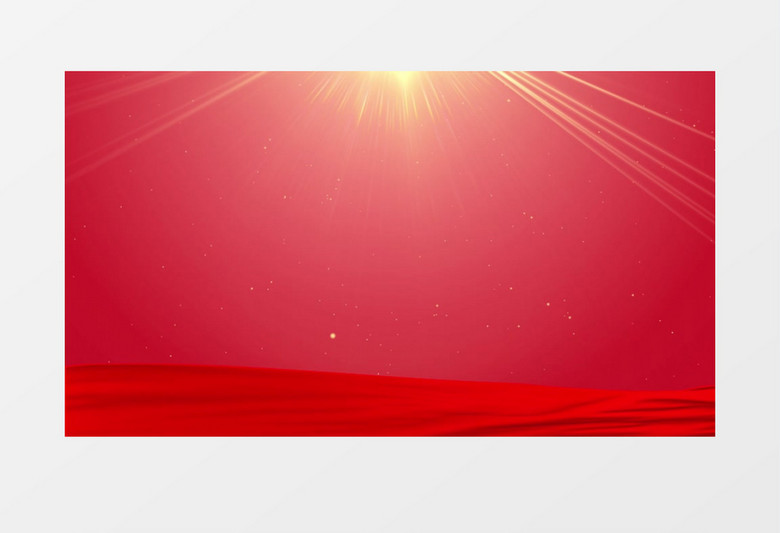 红色党政红绸元素背景视频