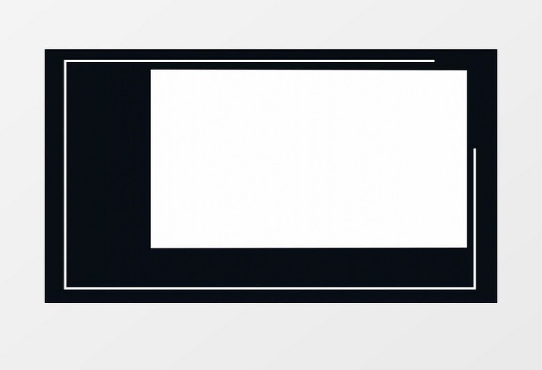 科技信息图文展示边框后期素材