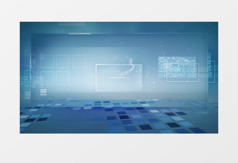 简洁清新企业商务宣传边框后期素材