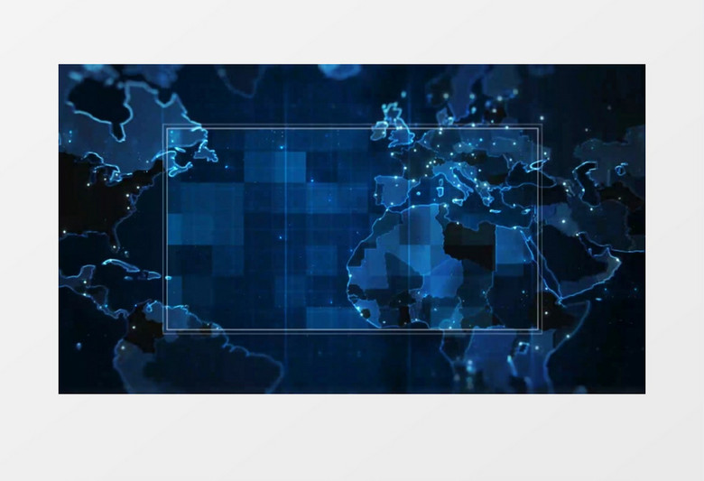 公司企业商务科技图文边框后期素材