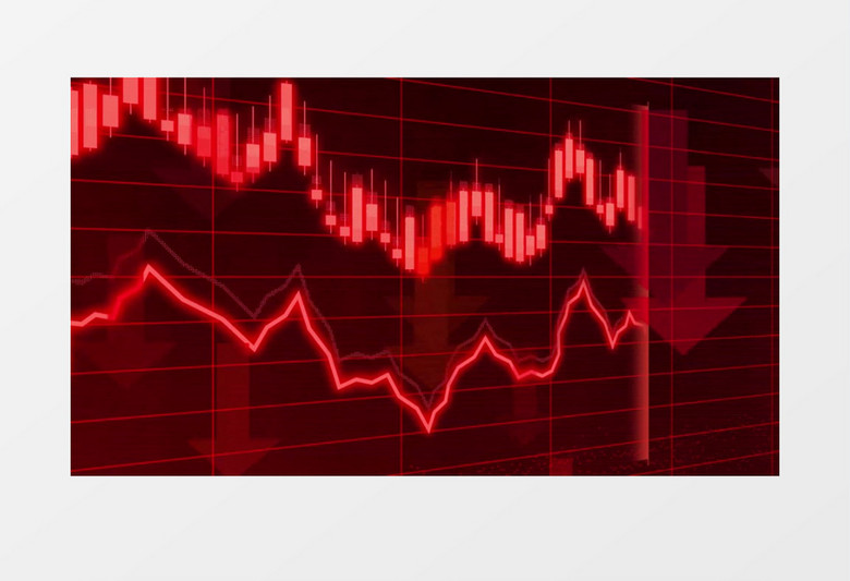 股市走向下跌实拍视频素材