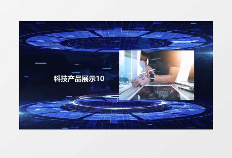 相册简洁企业科技图文会声会影模板