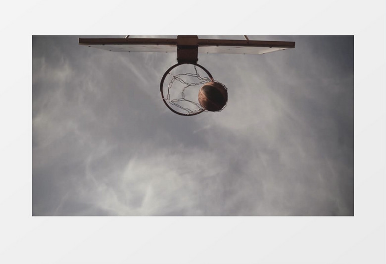 勾手上篮实拍素材