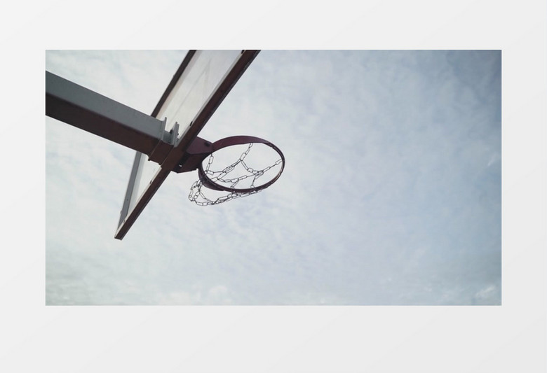 球进篮筐实拍素材