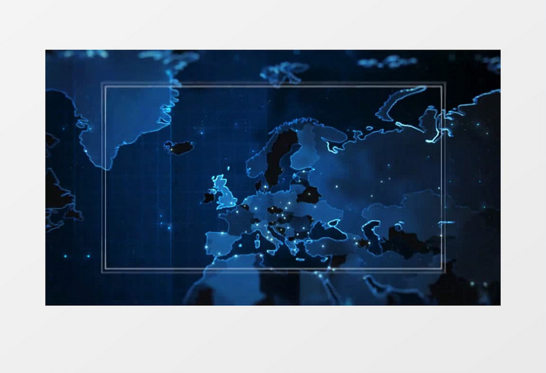 公司企业商务科技图文边框展示后期素材