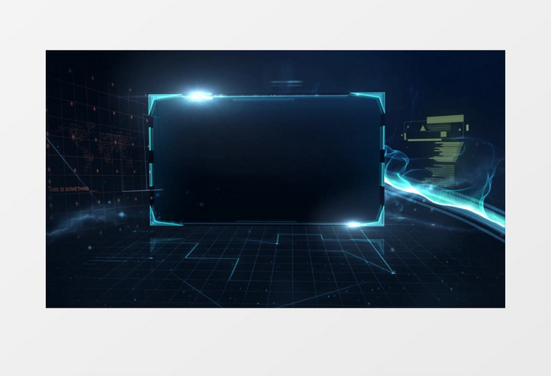 商务科技企业宣传边框后期素材