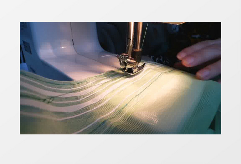 缝纫机打线条实拍视频