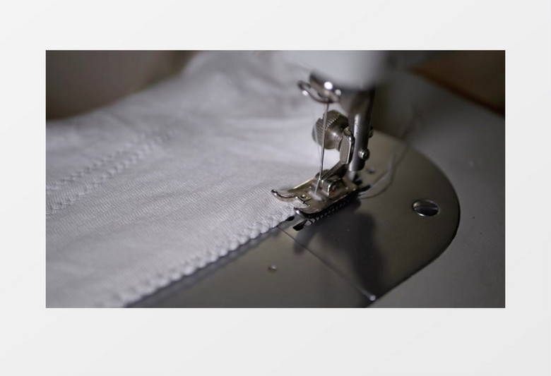 缝纫机封边实拍素材