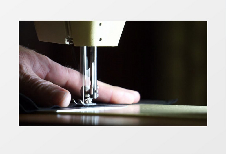 缝纫机使用实拍素材