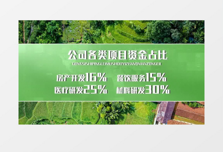 绿色数据科技农业数据分析展示汇报会声会影模板