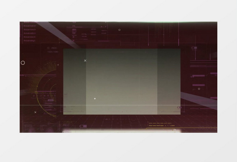 科技感企业宣传边框后期素材