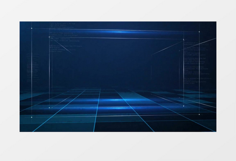 蓝色科技空间感企业宣传背景视频