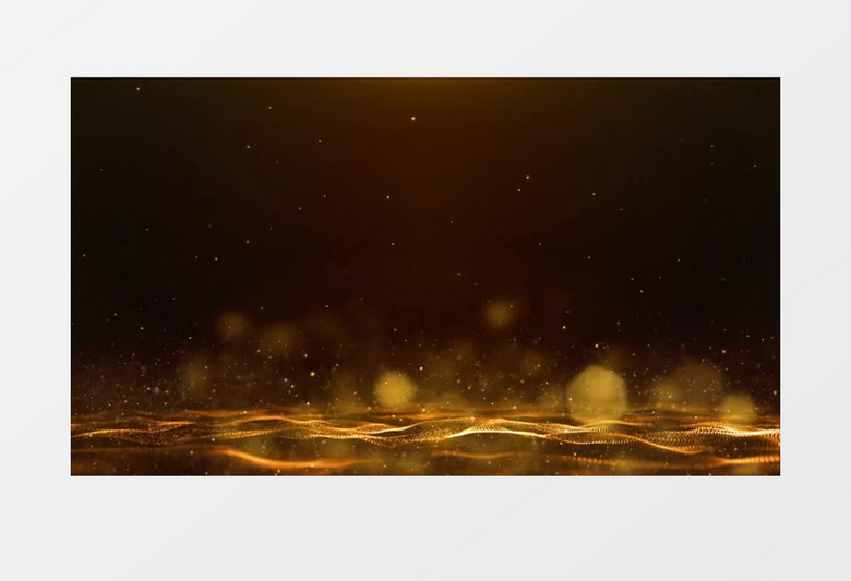 金色粒子光斑背景视频