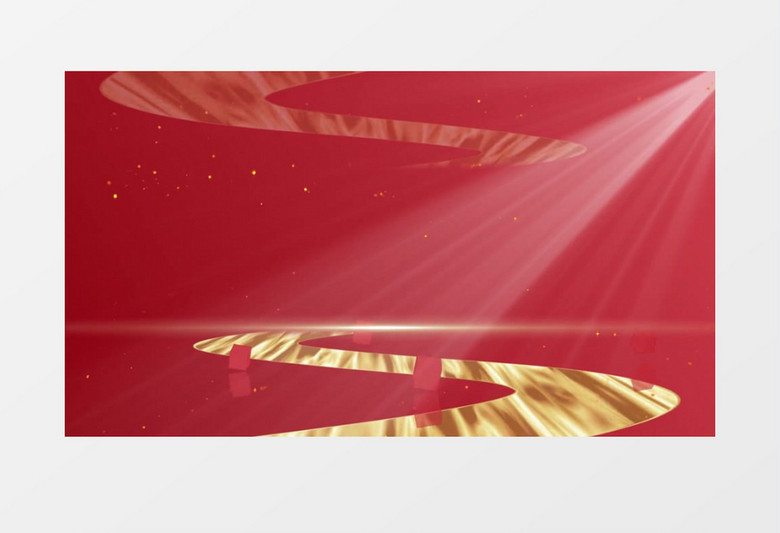 红色党政绸缎背景视频