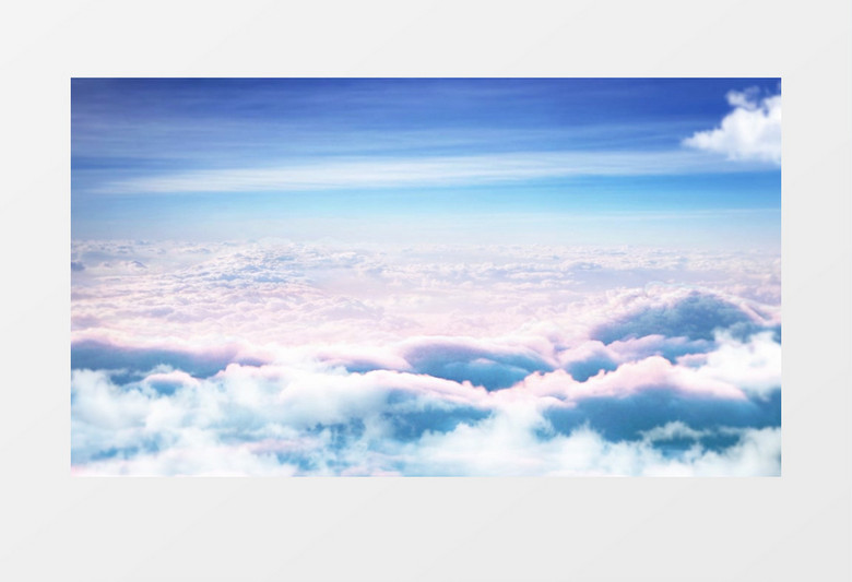大气简洁云层穿梭背景视频