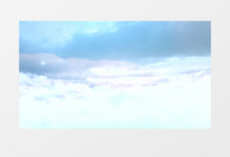 蓝色天空清新云层飘动背景视频