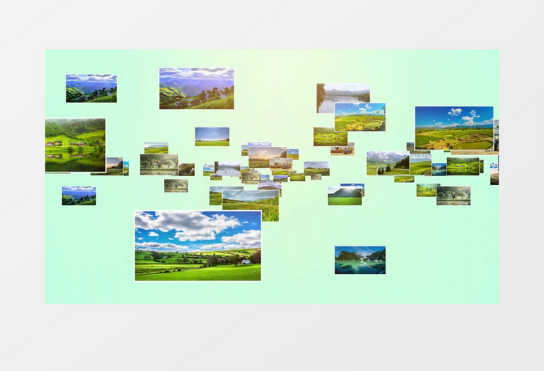 绿色智慧农业图文汇聚AE模板