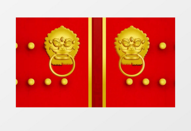 中国风喜庆红色开工大吉片头视频ae模板